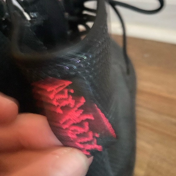 Dr Martens Delaney Black Metallic Rainbow 8-Eye Side Zip Boots-Size 5M - Picture 8 of 11